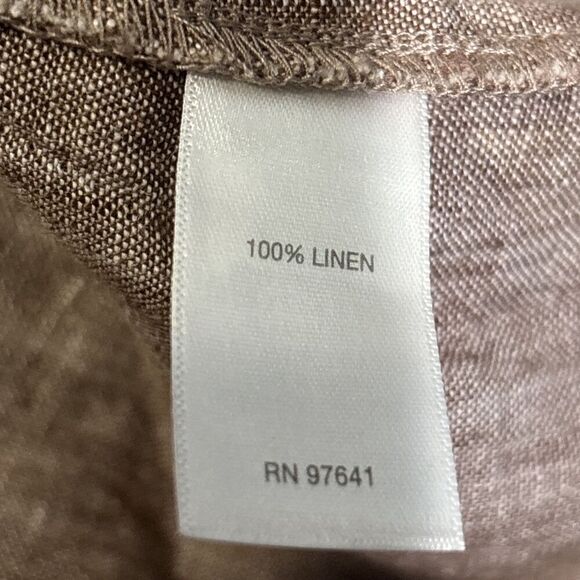 J.Jill Love Linen Women's Beechnut Slim Leg Ankle Pull On Pants Size XL Petite - Picture 14 of 16